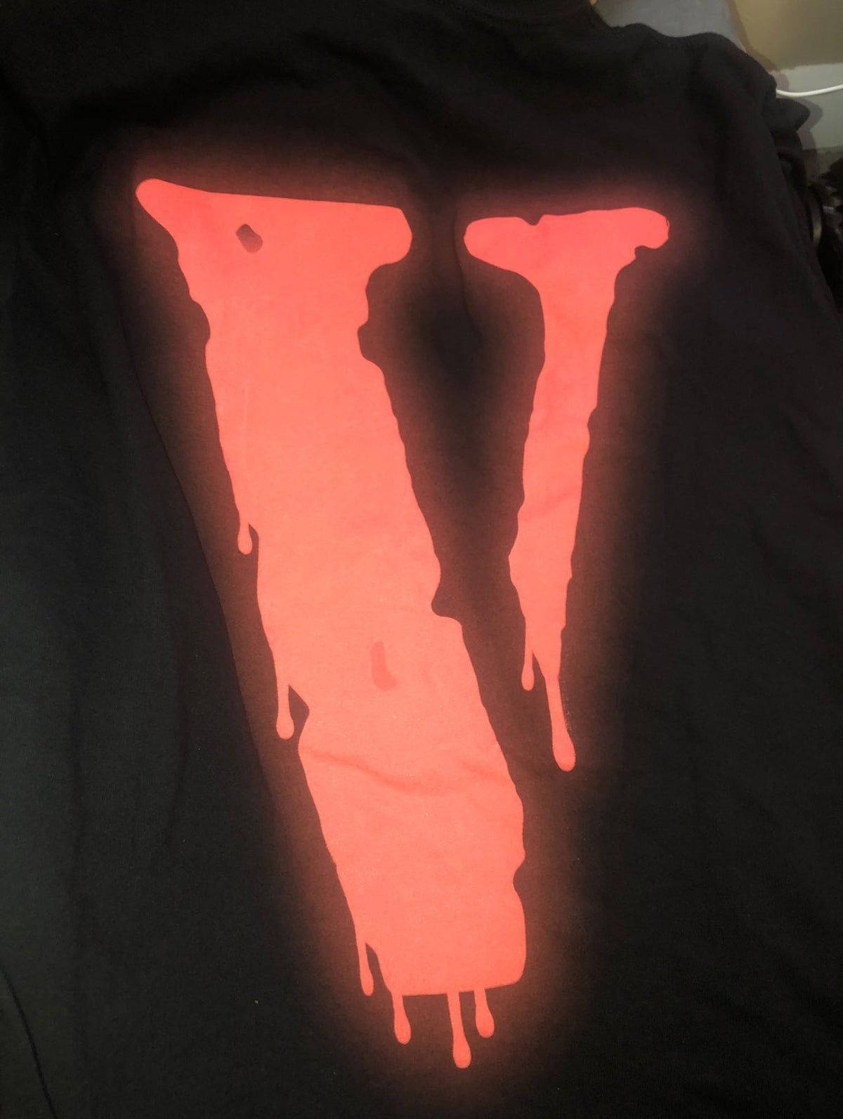 Glowing Neon Orange Vlone Pfp Wallpaper