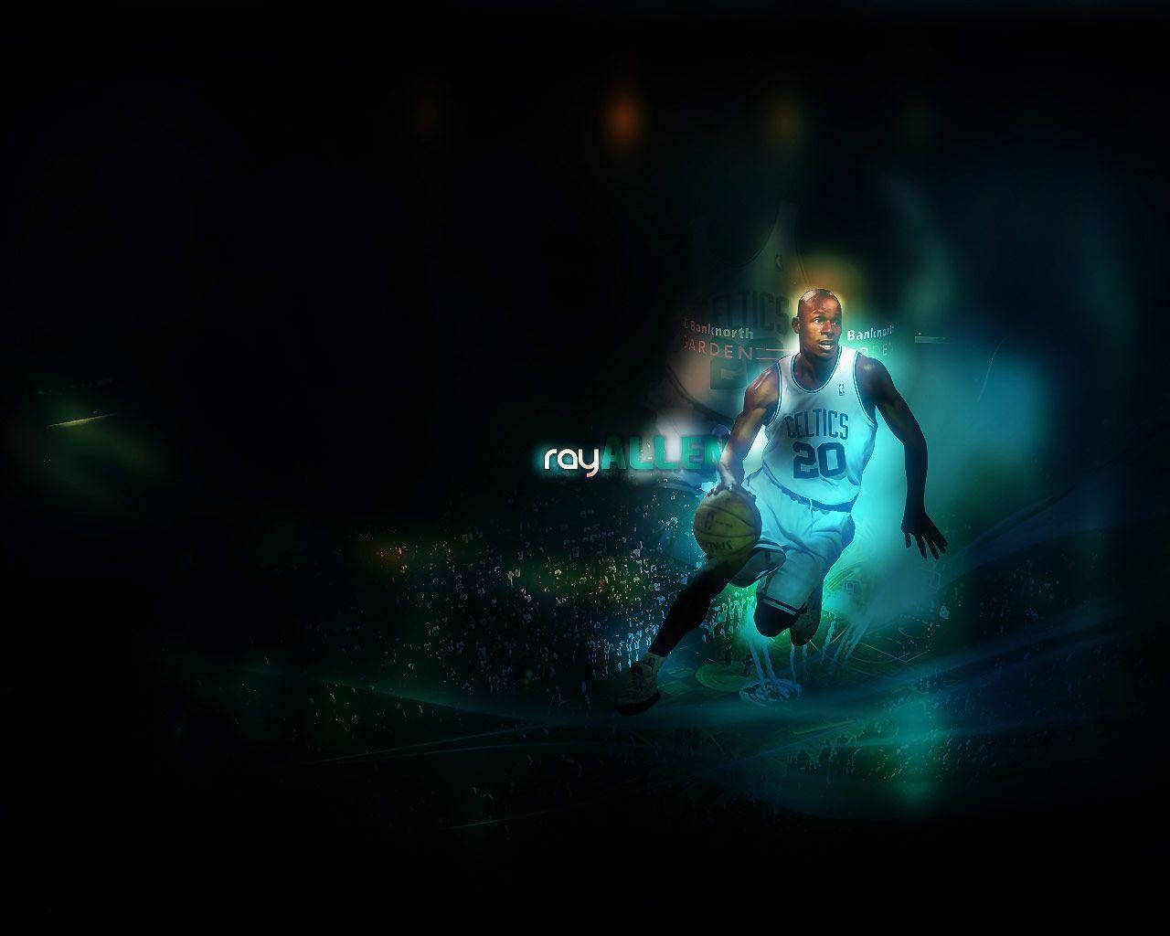 Glowing Ray Allen Wallpaper