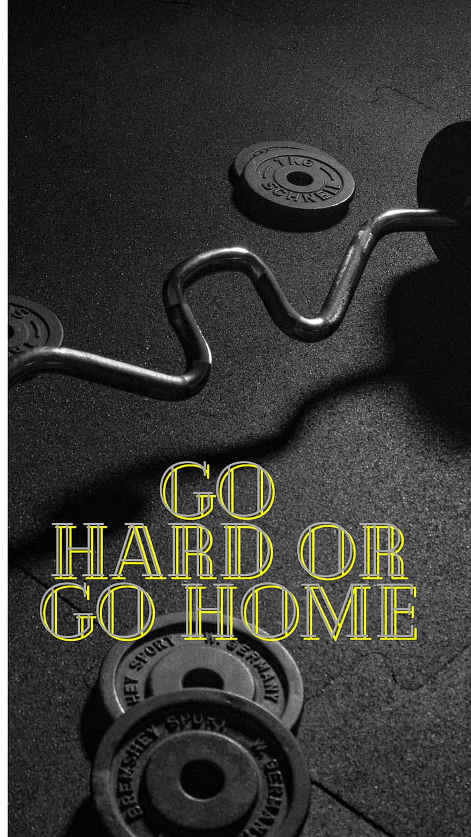 Go Hard Or Go Home Motivational Image Wallpaper