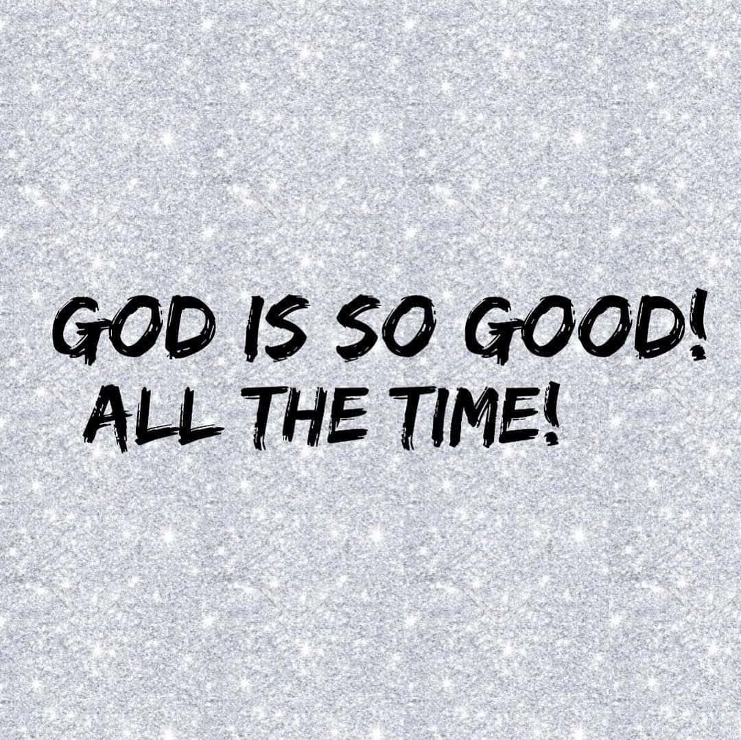 God Is Good All The Time Sparkling Lights Wallpaper