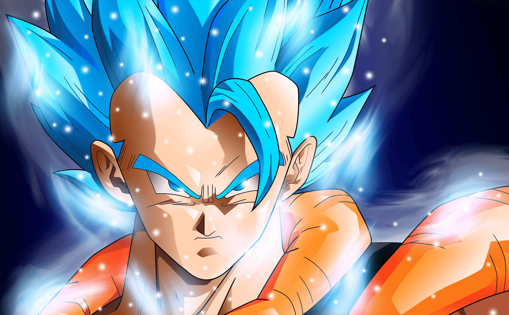 Gogeta Blue—bringing Harmony To The Dragon Ball World Wallpaper