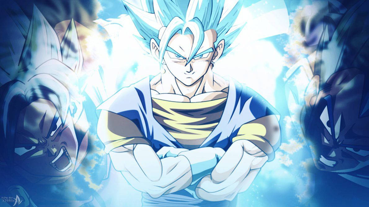 Gogeta Blue Vs Vegeto Wallpaper