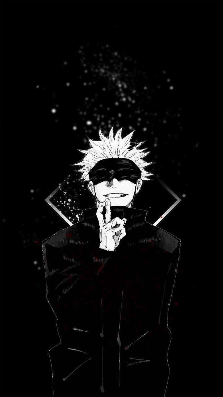 Gojo Black Jujutsu Kaisen Iphone Wallpaper