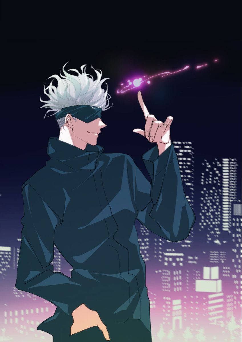 Gojo Purple Jujutsu Kaisen Iphone Wallpaper