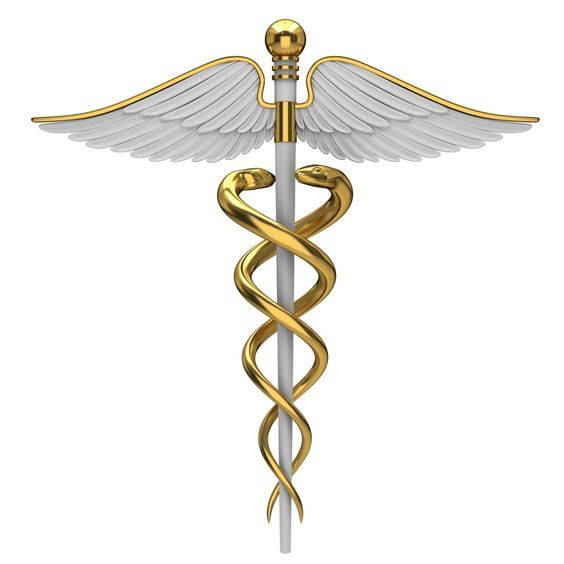 Gold Silver Medical Symbol Wallpaper