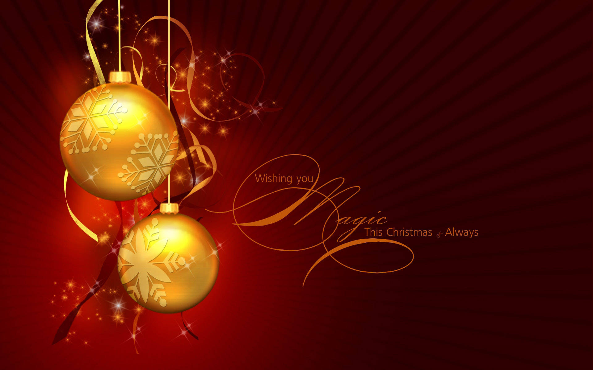 Golden Decors As Cool Christmas Desktop Wallpaper