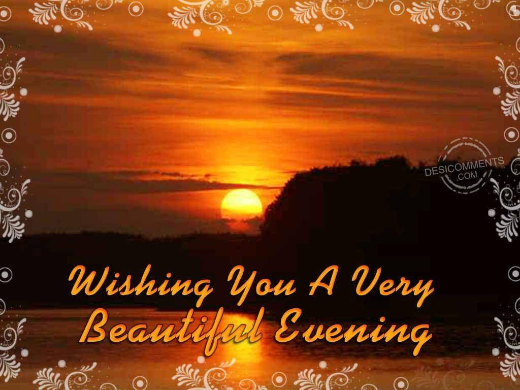 Good Evening Wish Wallpaper