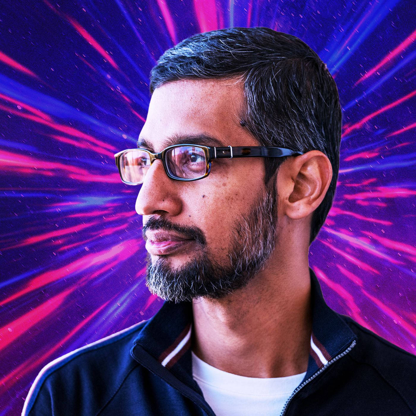 Google Ceo Sundar Pichai Digital Artwork Wallpaper