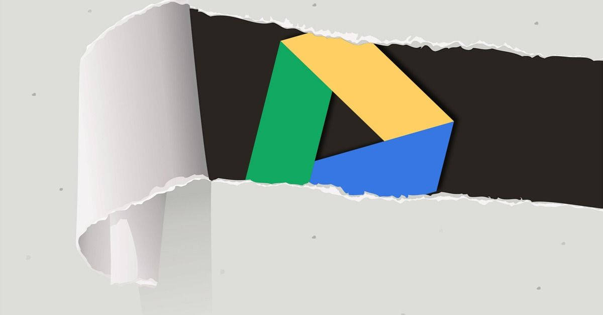 Google Drive Ripped Paper Concept Wallpaper