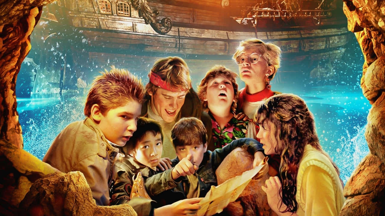 Goonies Group Adventure Treasure Map Wallpaper