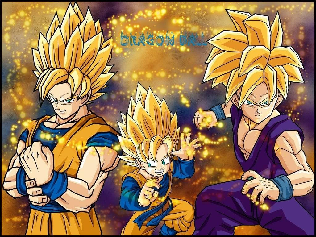 Goten Glitter Digital Art Wallpaper