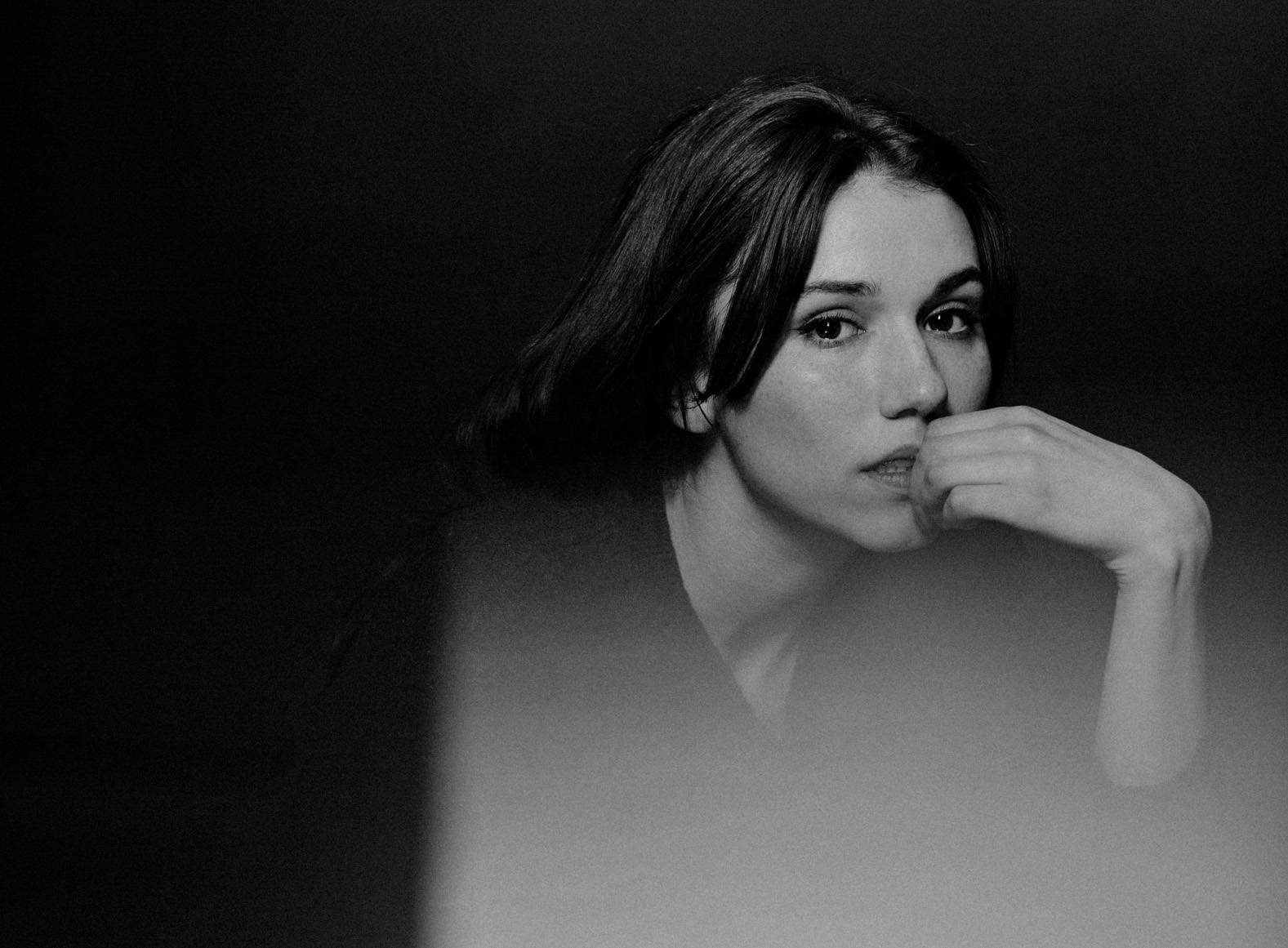 Grace Fulton Black And White Portrait Wallpaper