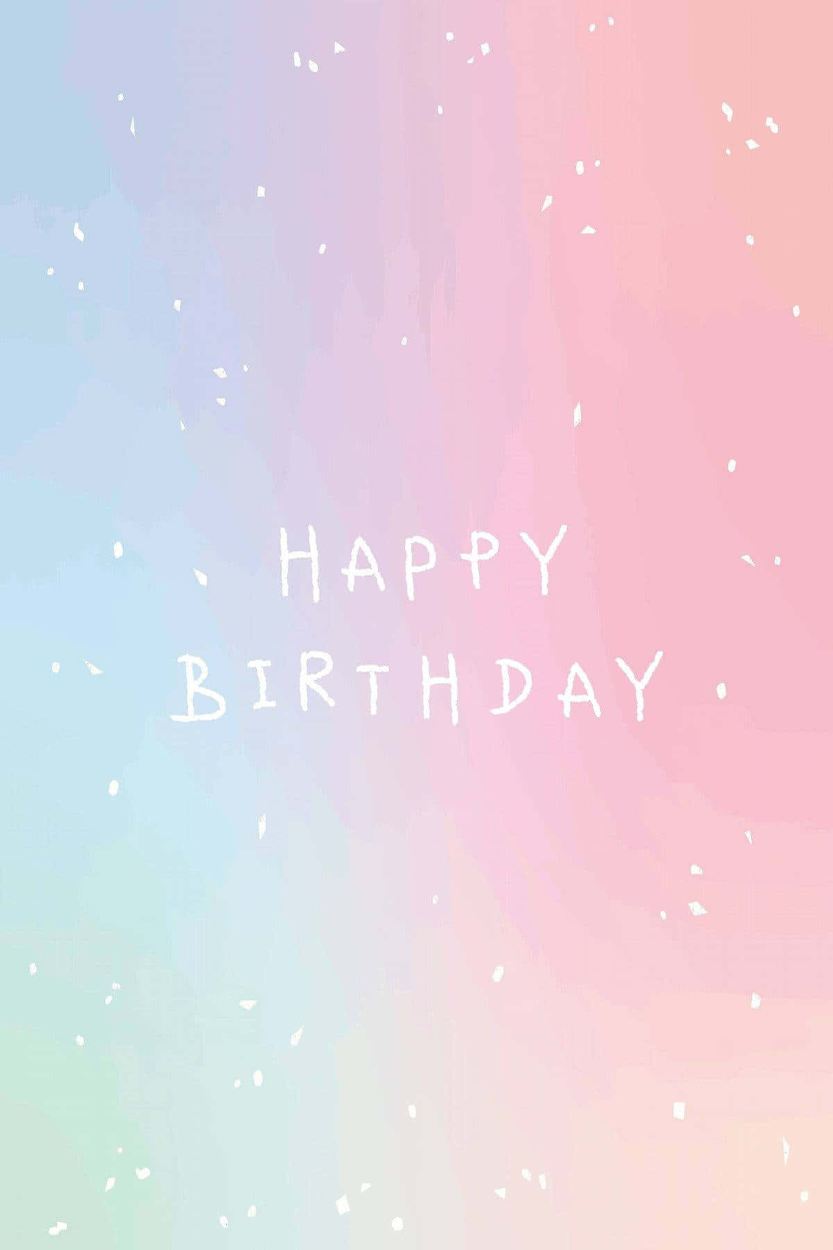 Gradient Pink Birthday Wallpaper