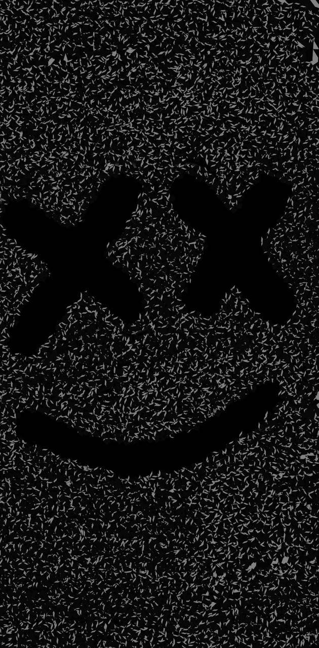 Grainy White Black Marshmello Wallpaper