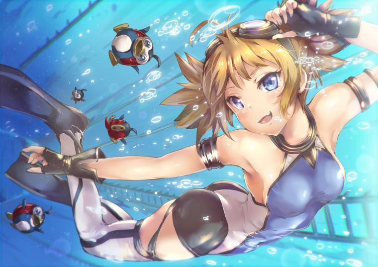 Grand Blue Lady Diver Wallpaper