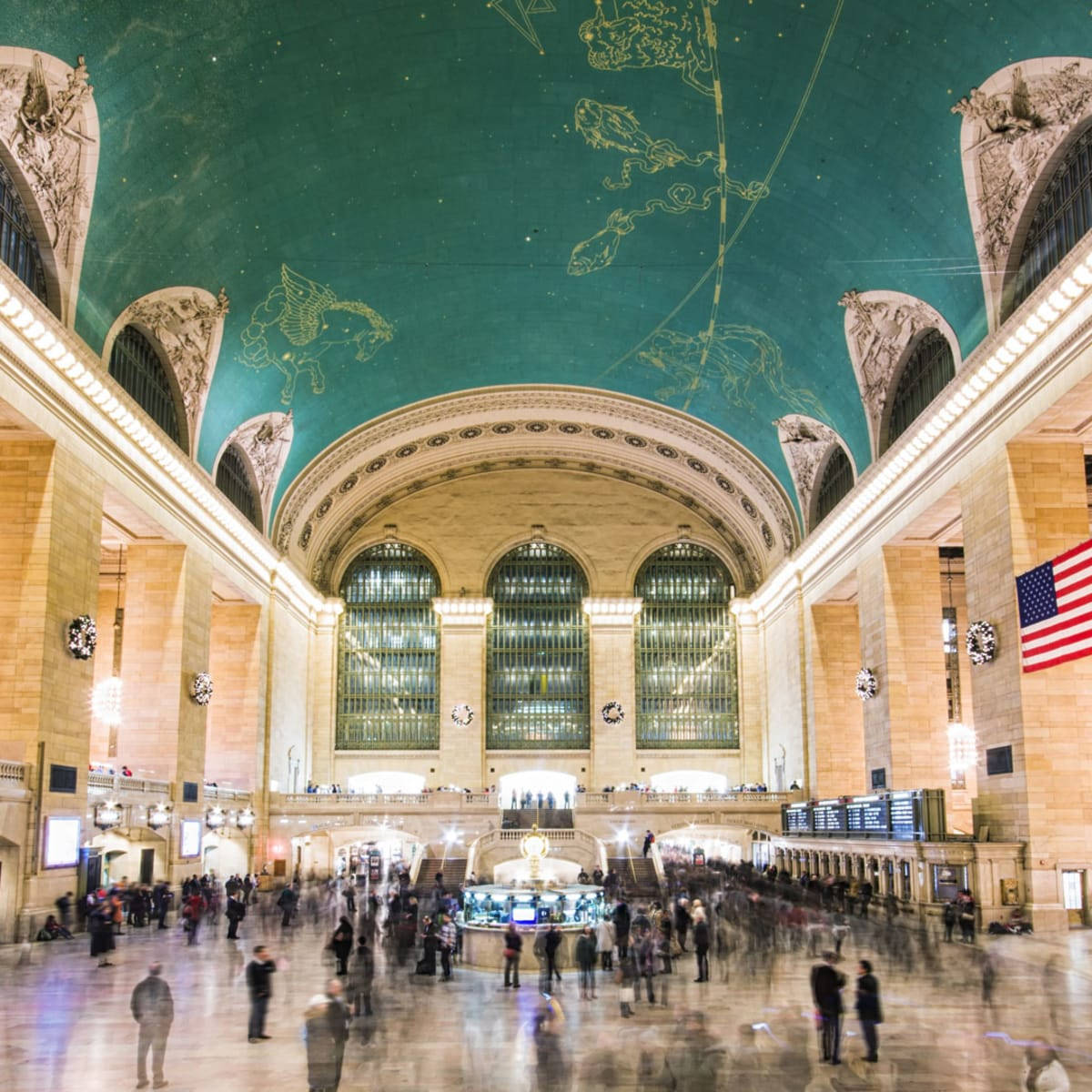 Grand Central Station Fancy Ceiling Wallpaper