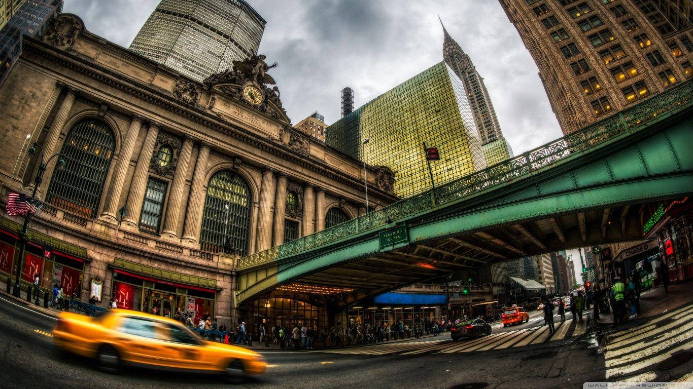 Grand Central Terminal Fisheye Wallpaper