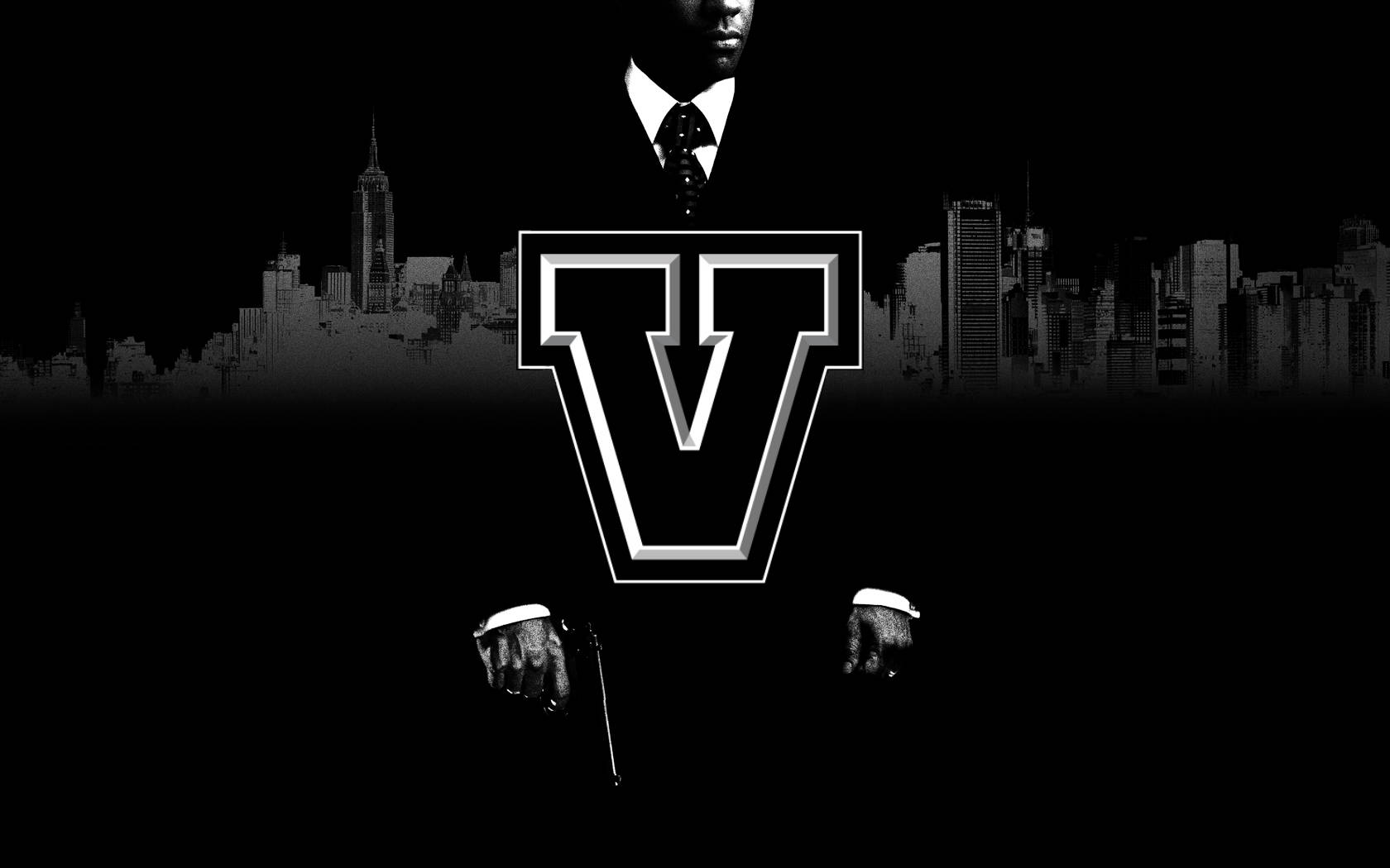 Grand Theft Auto V Black Poster Wallpaper