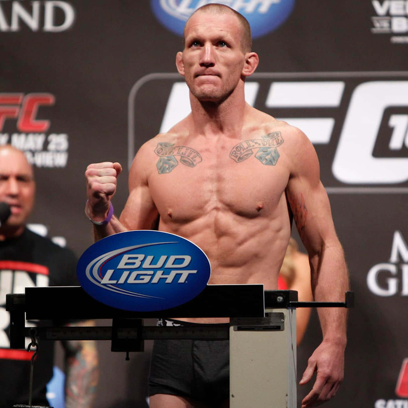 Gray Maynard Standing On Weighing Scale Wallpaper