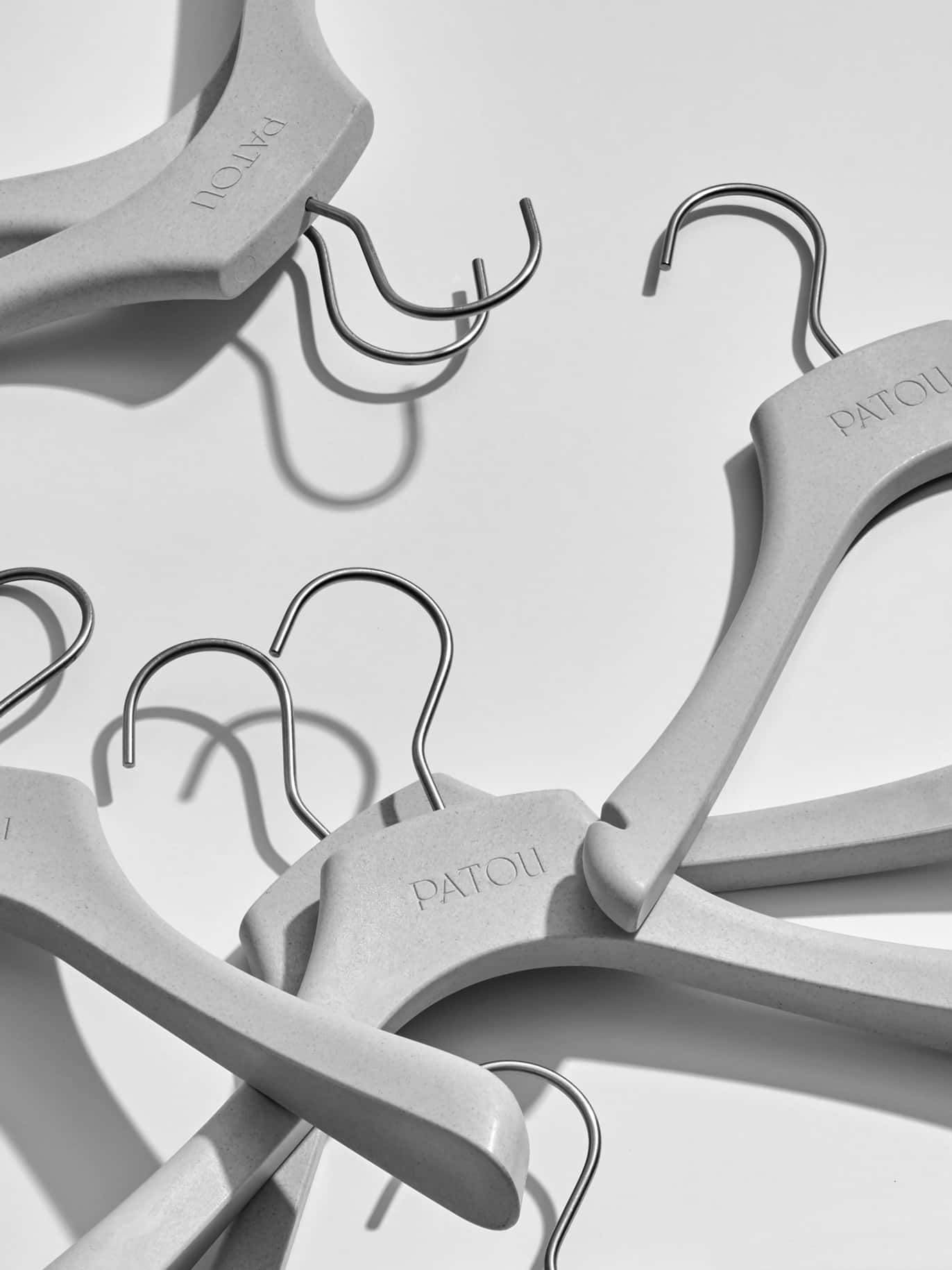 Grayscale Patou Hangers Wallpaper