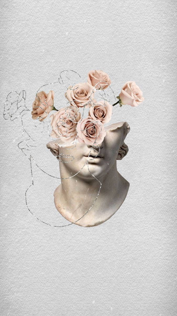 Greek Aesthetic Roses Wallpaper