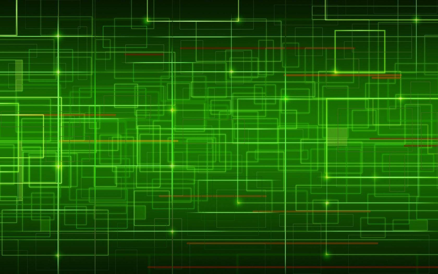 Green Cyber Path Wallpaper