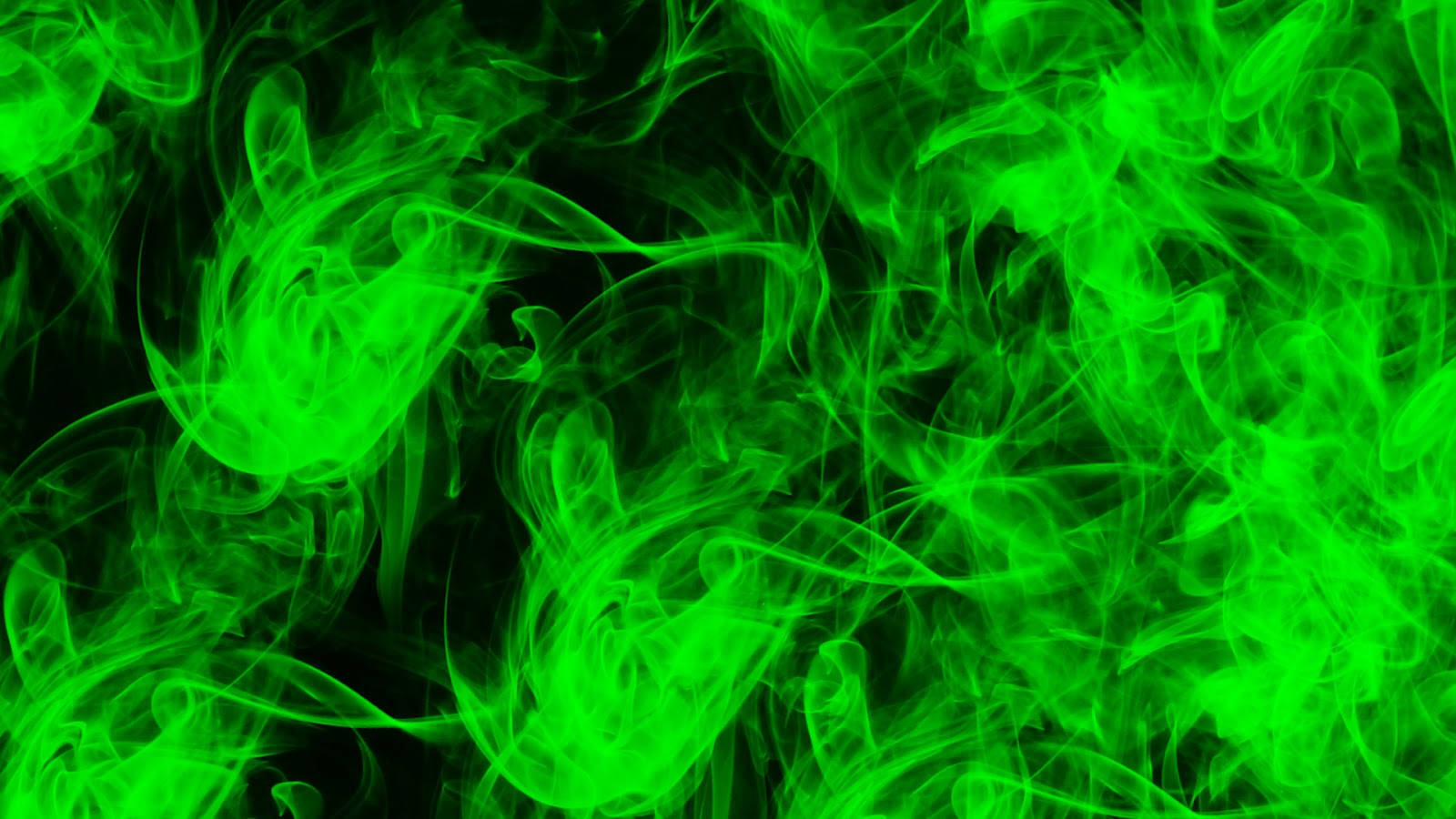 Green Fire And Smoke Wallpaper