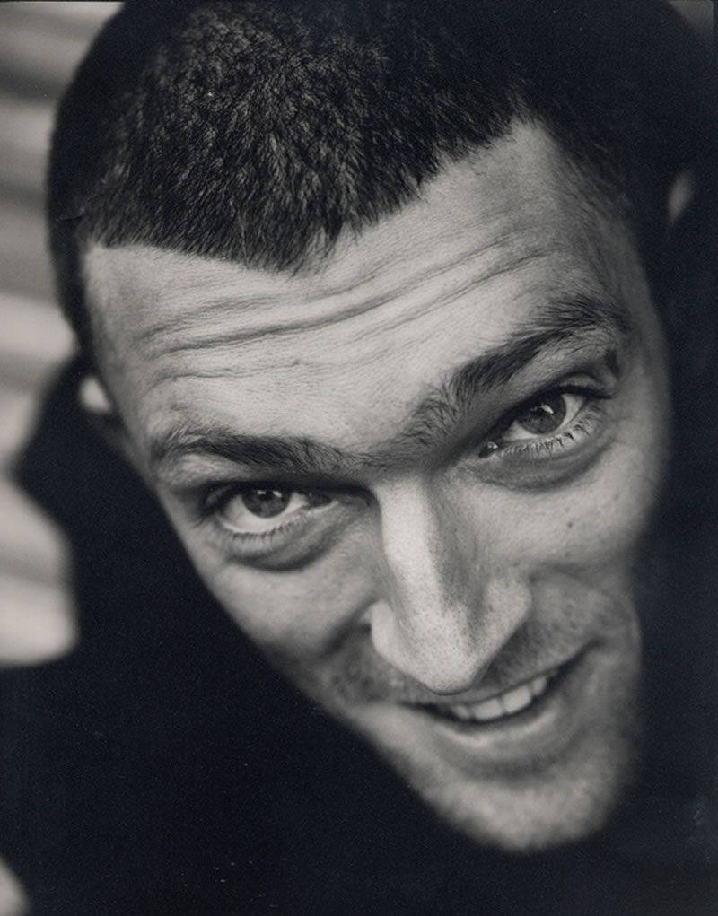 Greyscale Bald Vincent Cassel Close Up Wallpaper