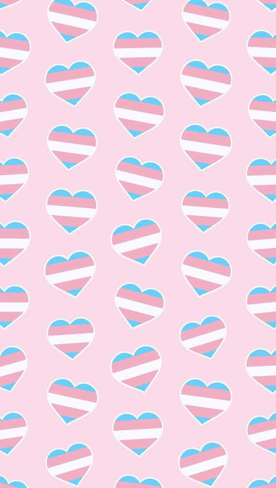 Group Of Hearts Trans Phone Wallpaper