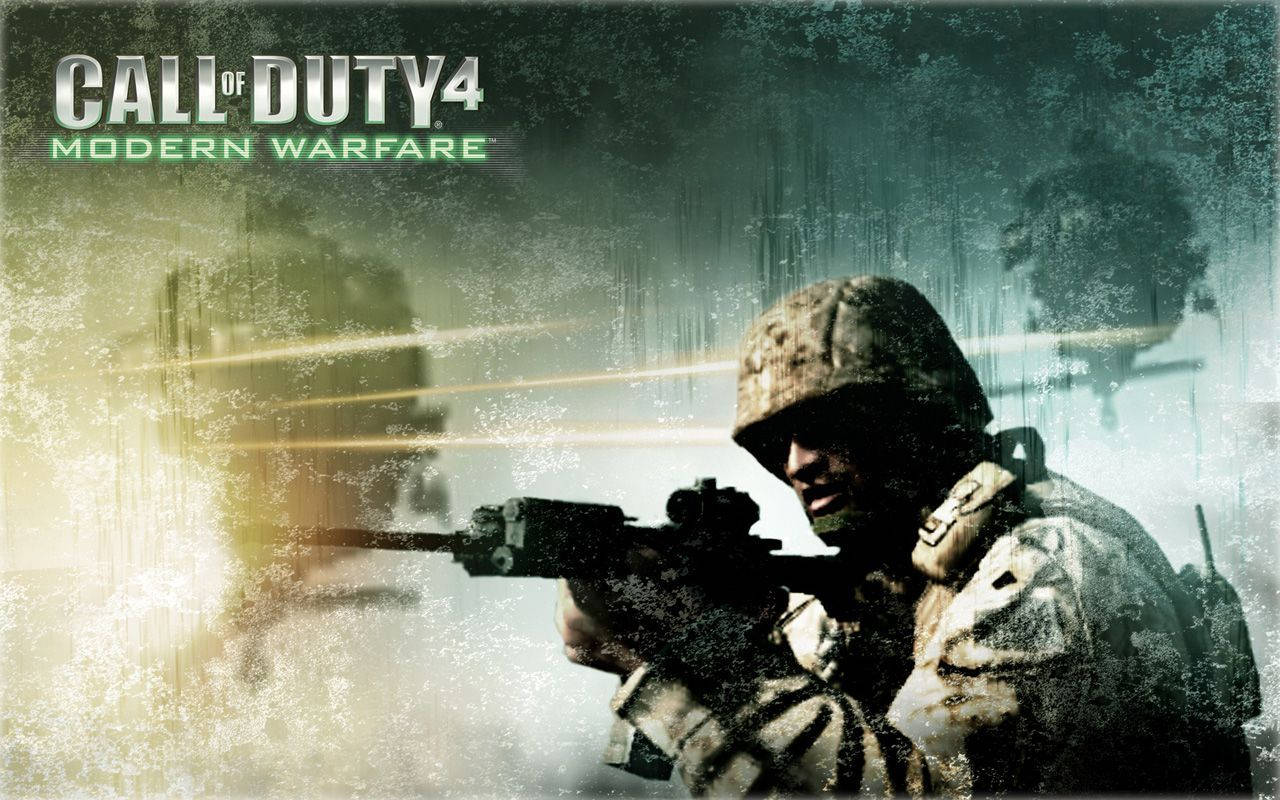 Grunge Cod Modern Warfare Art Wallpaper