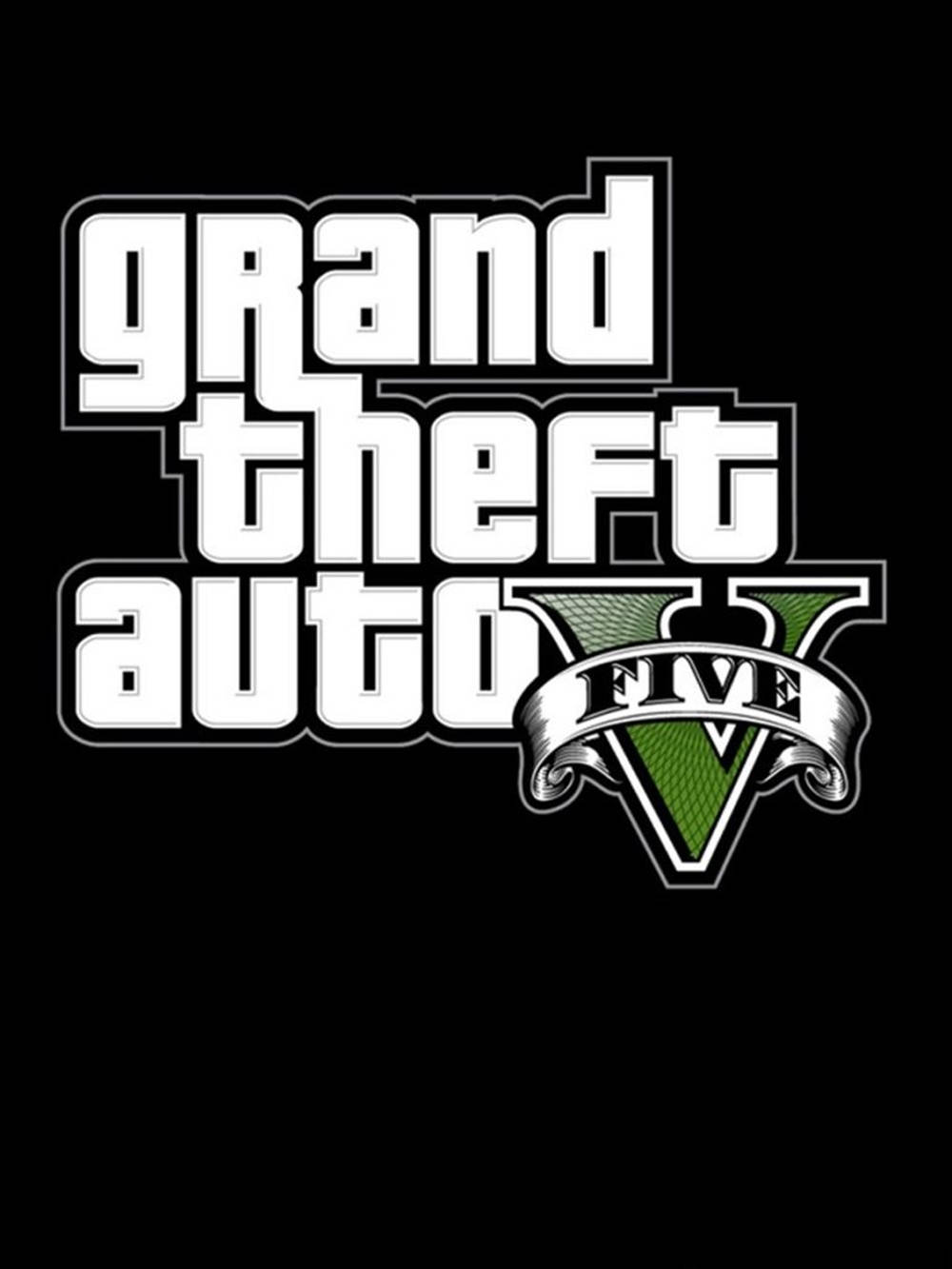 Gta 5 Phone Logo In Black Wallpaper