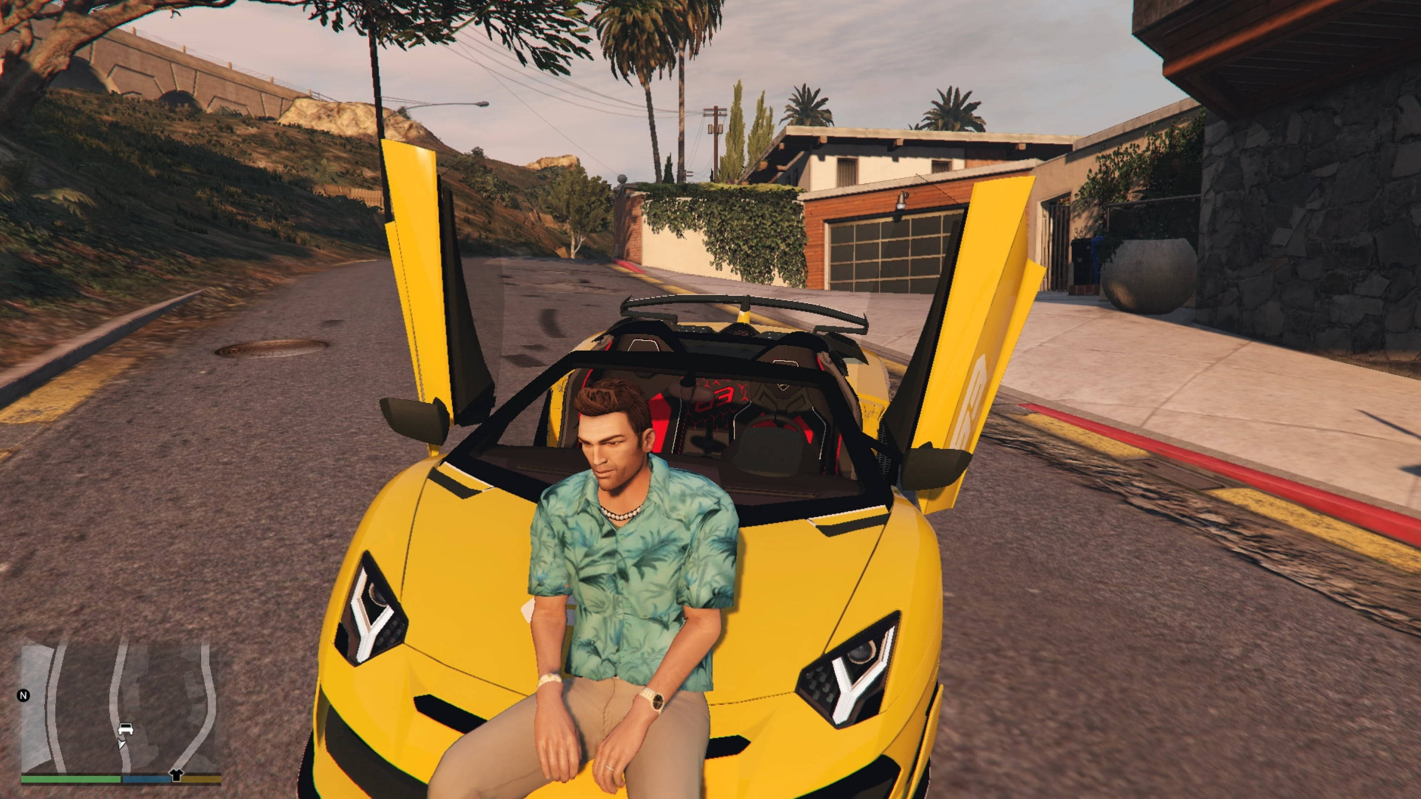 Gta Vice City Tommy's Lamborghini Wallpaper