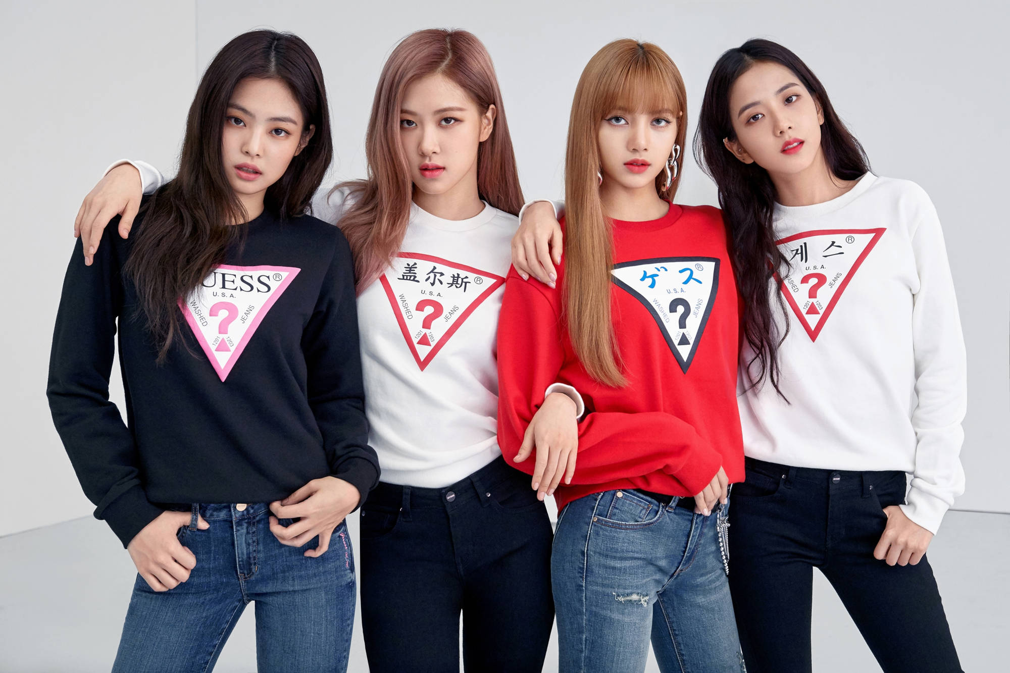 Guess Sweaters Blackpink Desktop Wallpaper