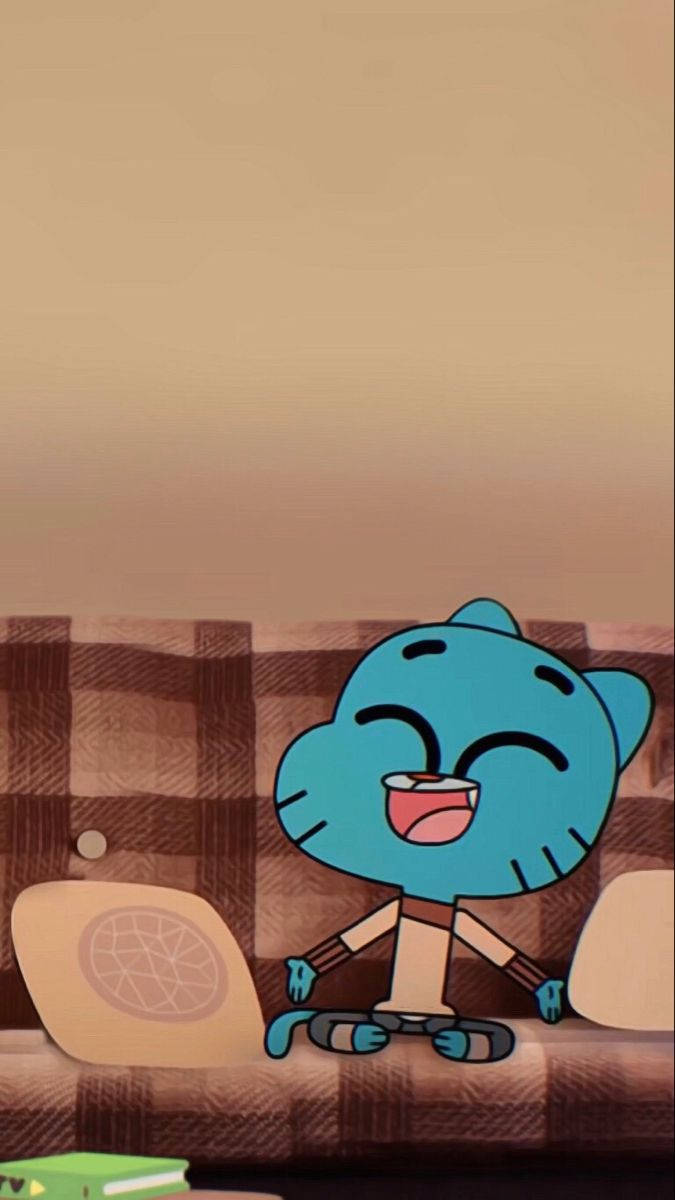 Gumball Happy Smiling Aesthetic Wallpaper