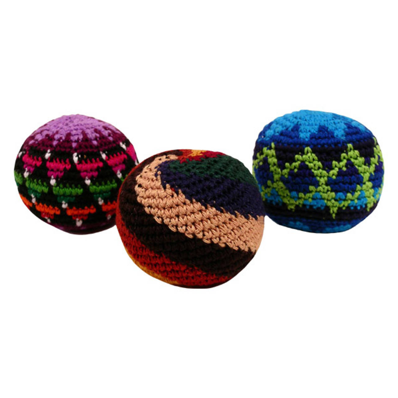 Hacky Sack Crochet Dark Colors Wallpaper