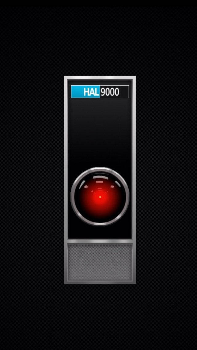 Hal 9000 Black Portrait Wallpaper