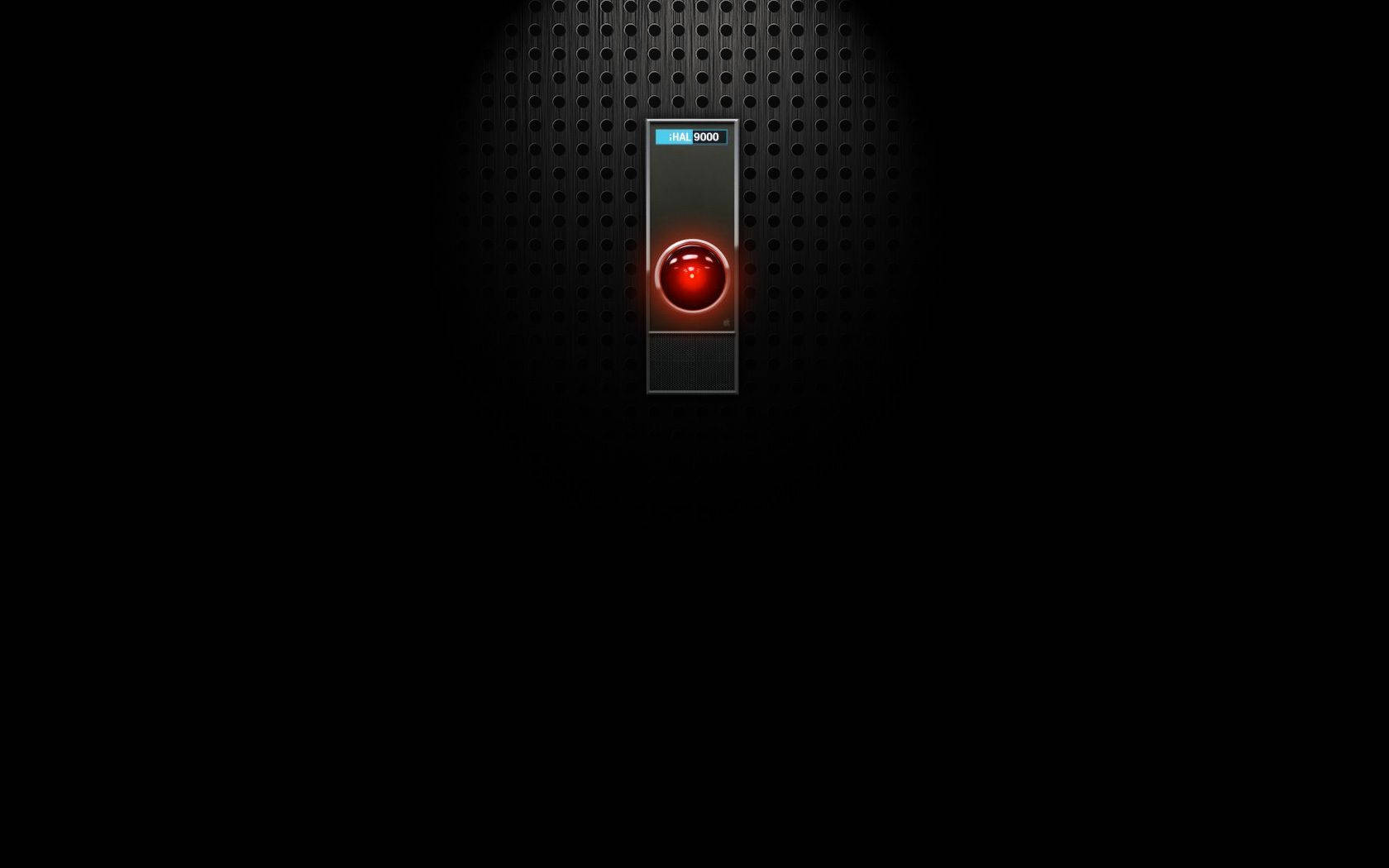 Hal 9000 Black Vignette Wallpaper