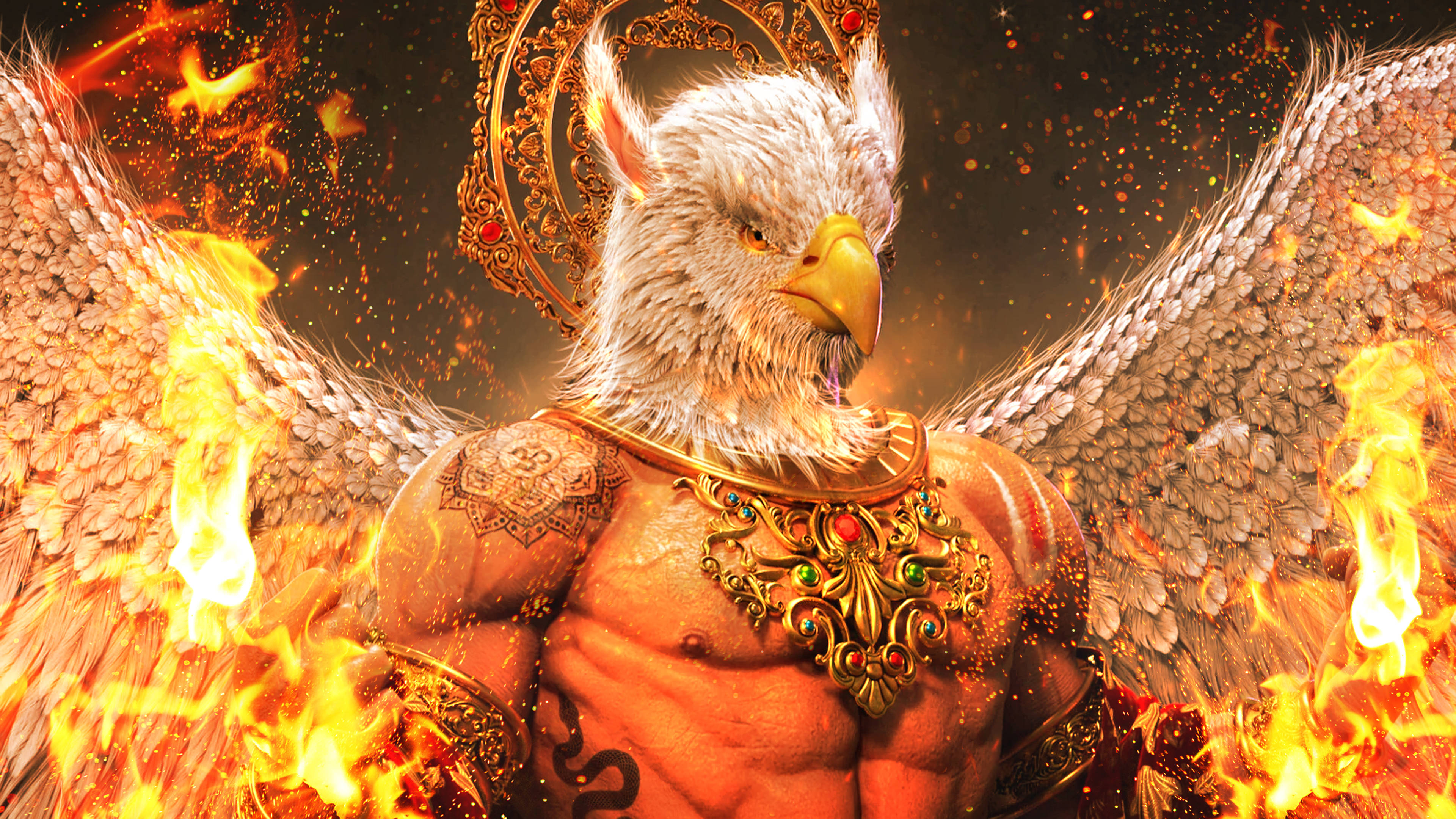 Half Man Garuda Wallpaper