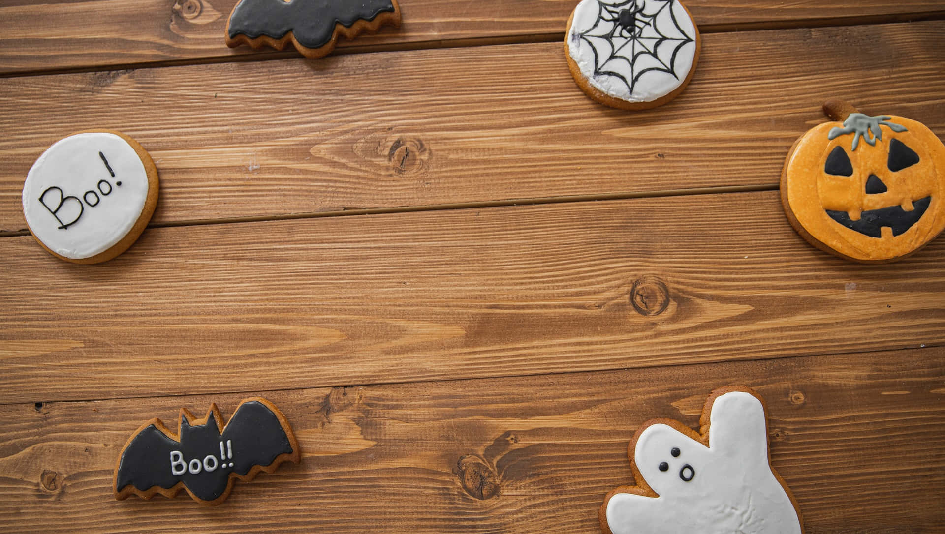 Halloween Cookies Zoom Party Wallpaper