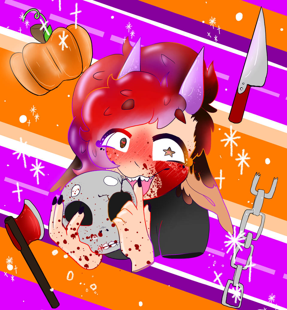 Halloween Pfp Cute Child Holding Skull Wallpaper