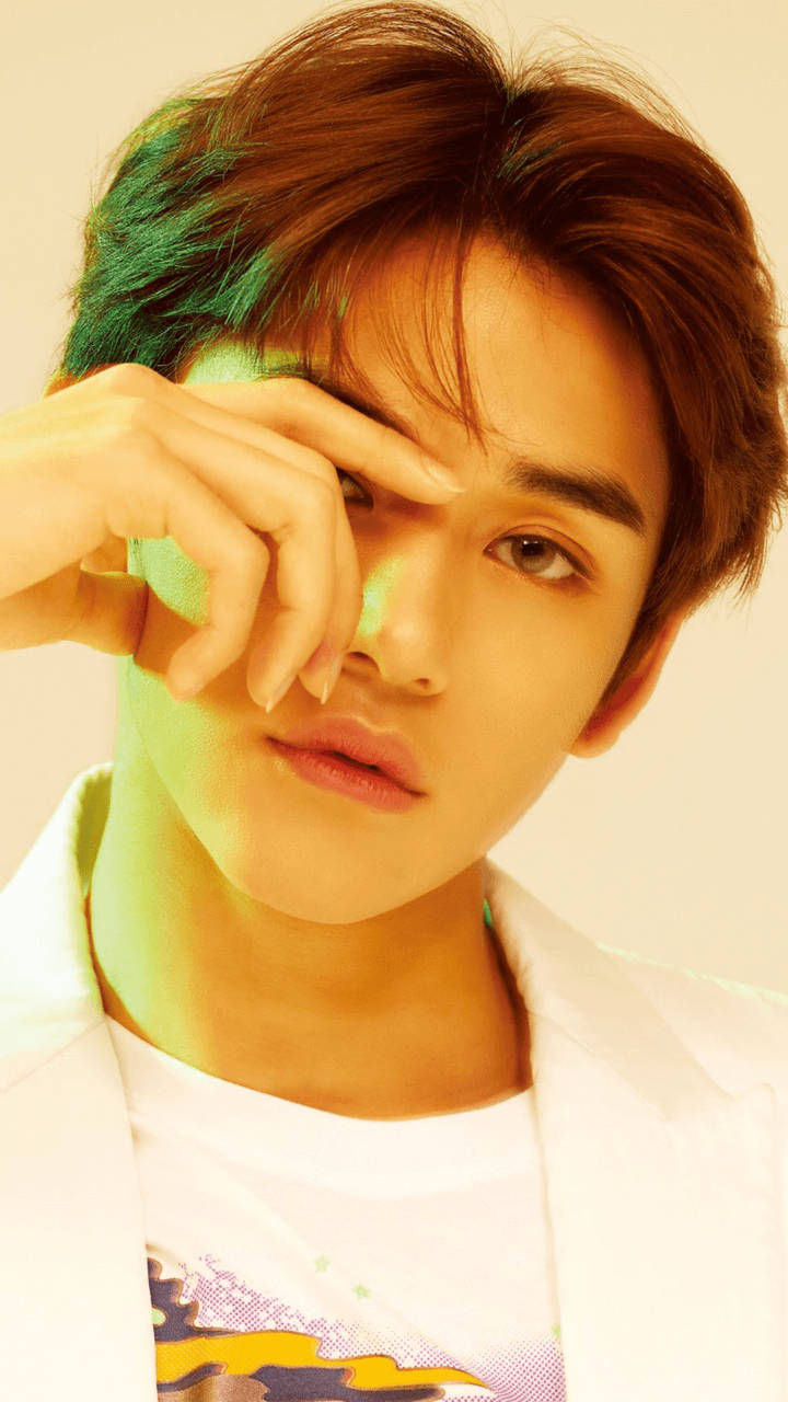 Hand On Face Nct Lucas Wallpaper