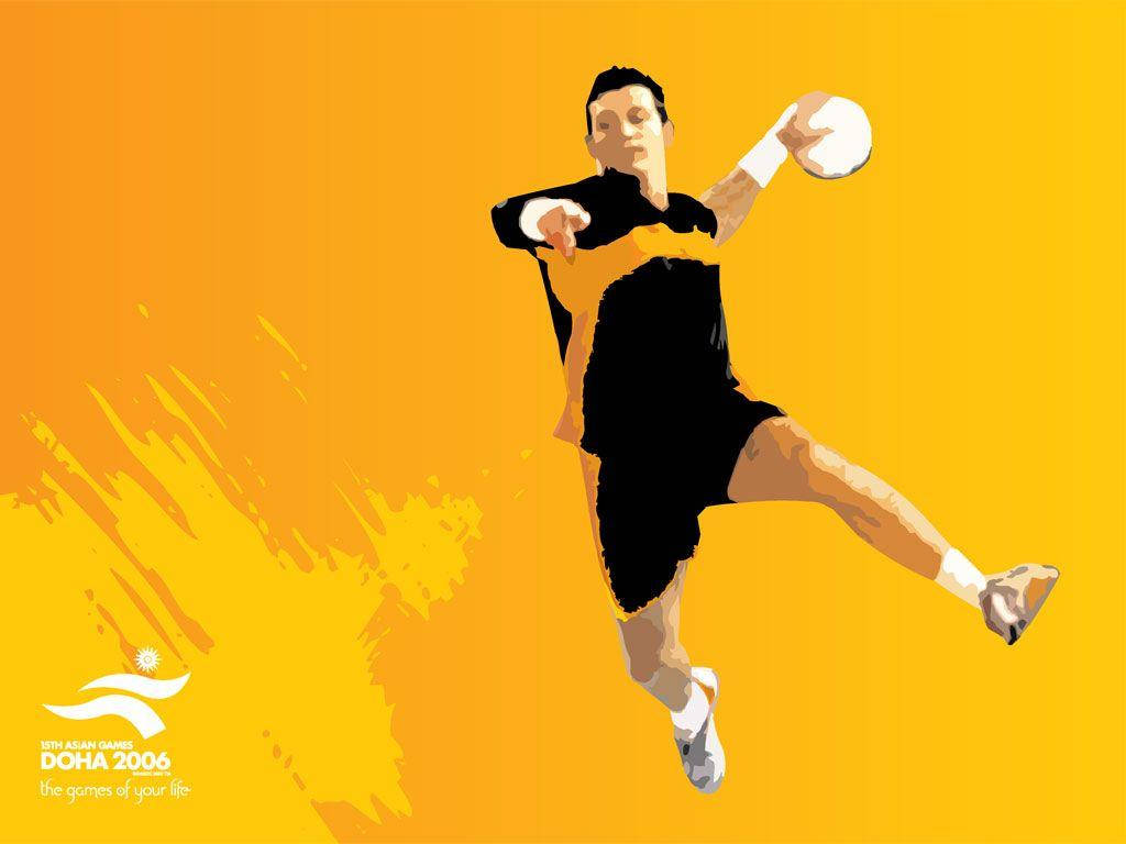 Handball Digital Art Player Wallpaper