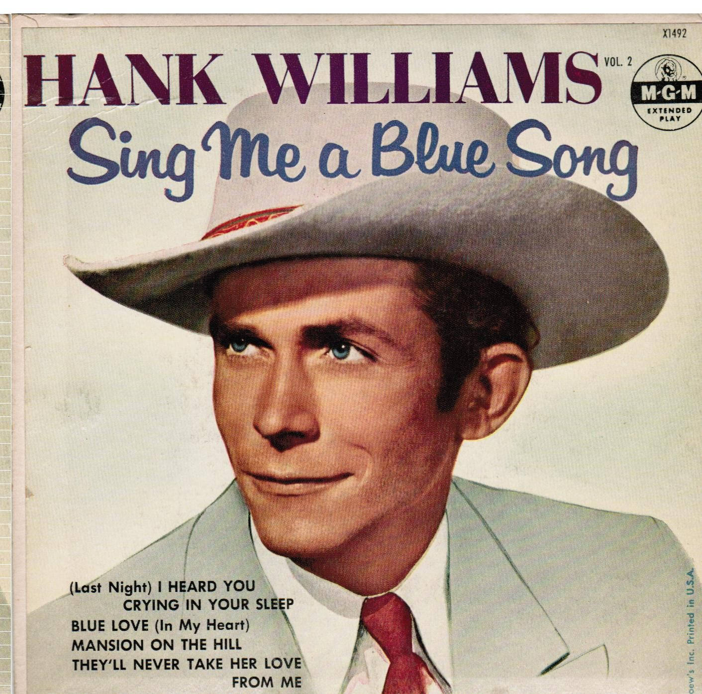 Hank Williams Colored Poster Wallpaper