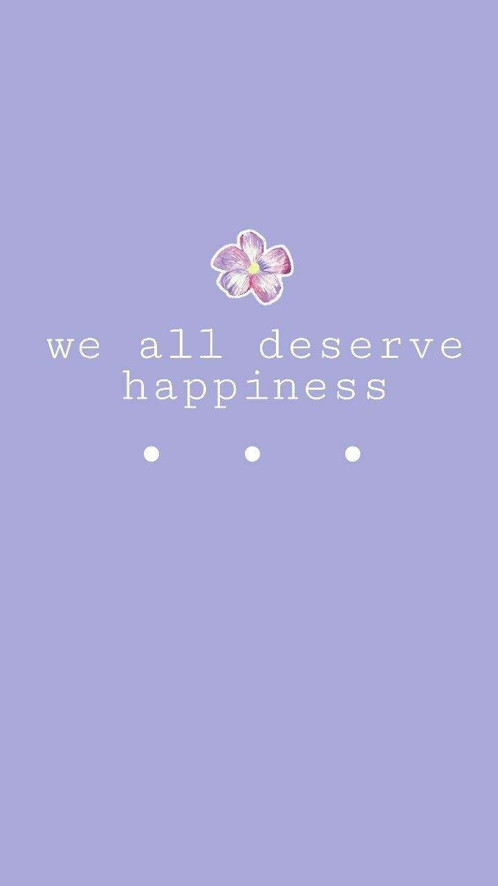 Happiness Lavender Indie Kid Wallpaper