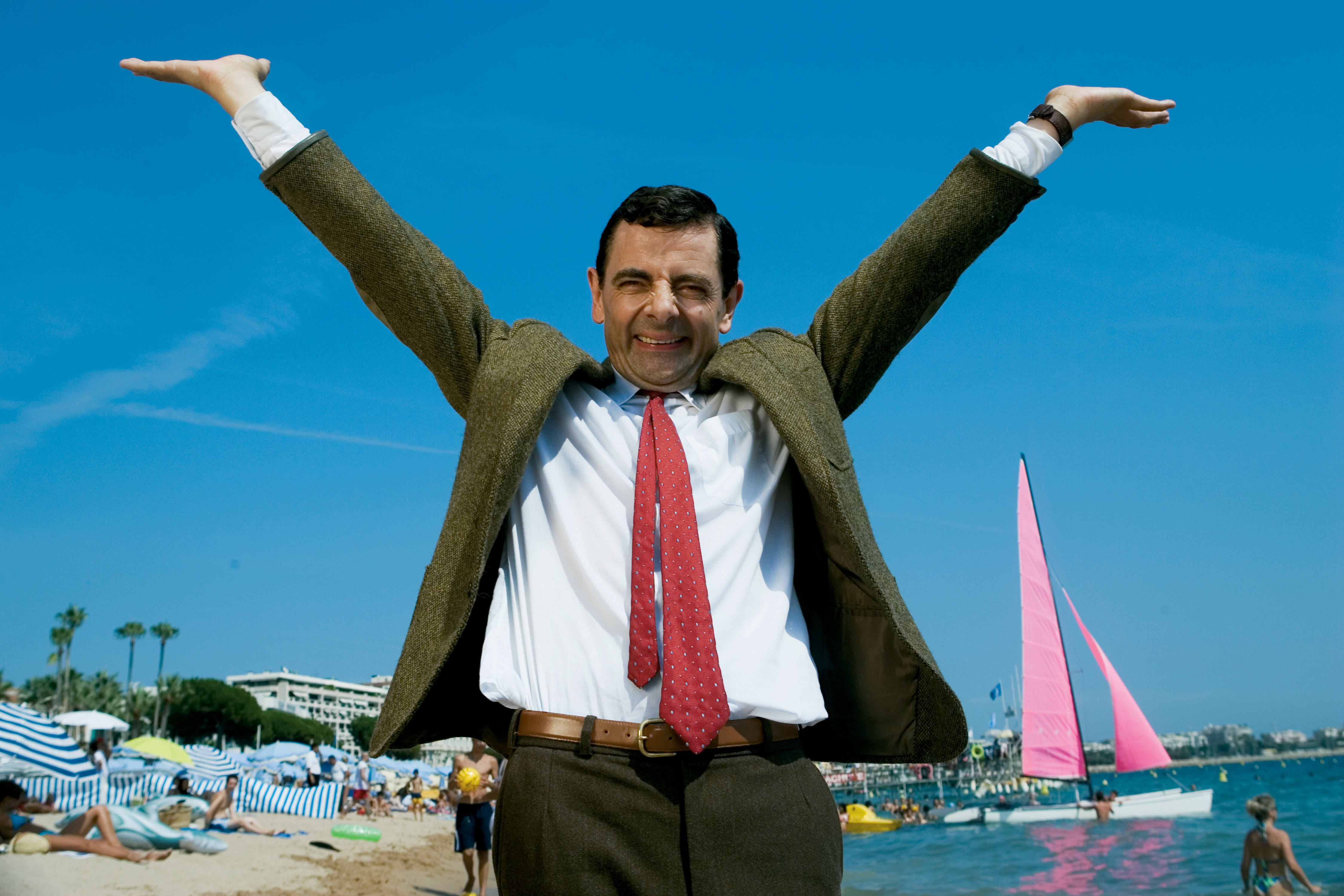 Happy Mr Bean 4k Wallpaper