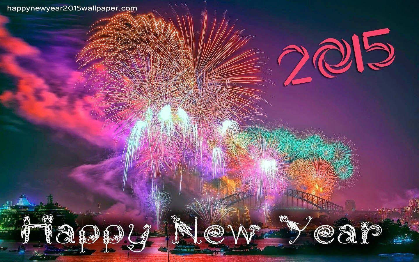 Happy New Year Fireworks Wallpaper