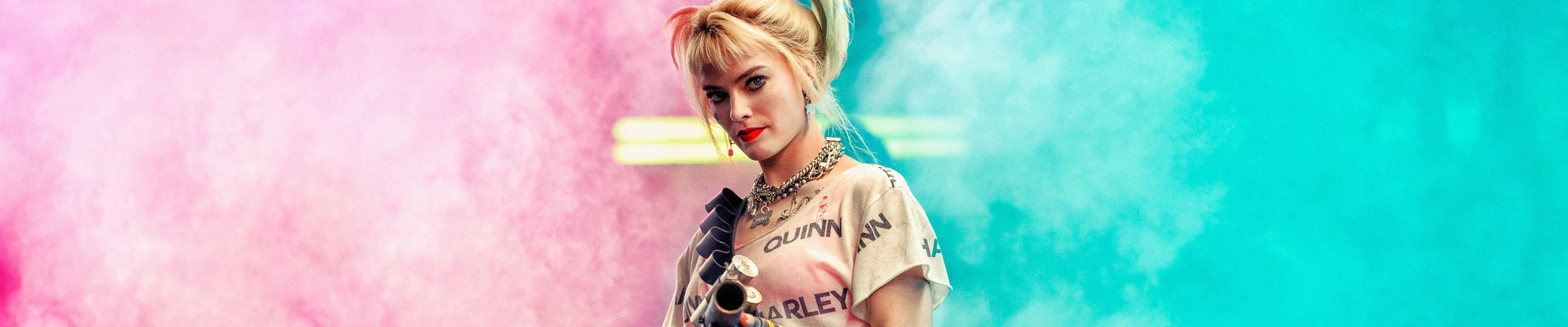 Harley Quinn Birds Of Prey Three Screen Wallpaper