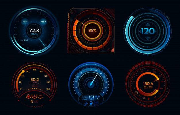 Harness The Power Of Speed - Speedtest Dashboard Illustration Wallpaper