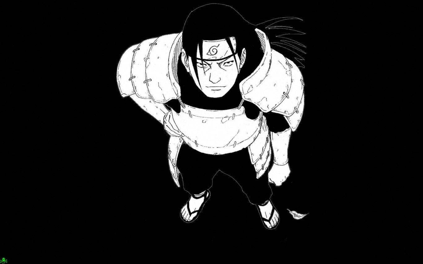 Hashirama Senju Monochrome Look Up Wallpaper