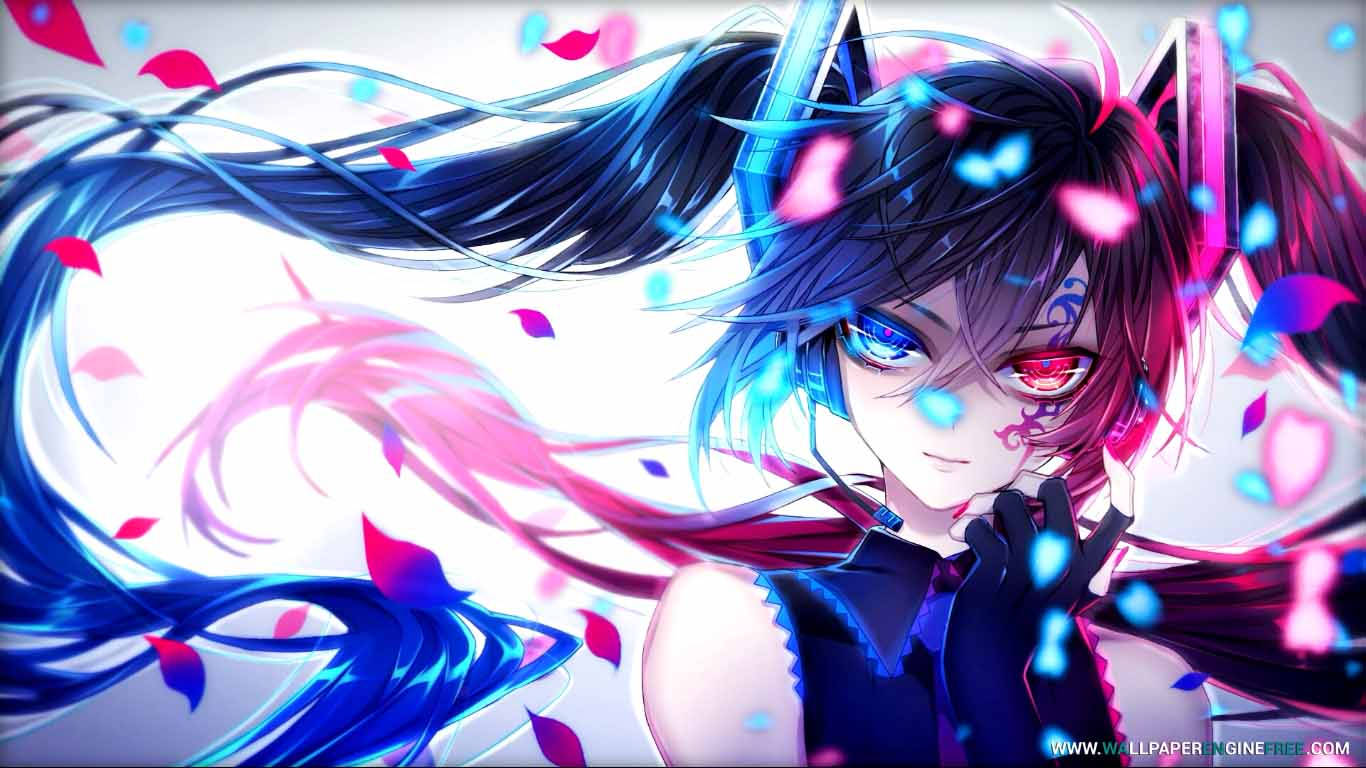 Hatsune Miku Shows Off A Futuristic Look Wallpaper